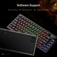 thumbnail image 4 of TECWARE Spectre 75% RGB Mechanical Gaming Keyboard with Customizable LCD Screen, Multi-Function Knob, Gasket Mount, South Face 5-Pin Universal Hot-Swappable Sockets Blac, 4 of 8