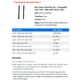 thumbnail image 2 of Rear Shock Absorber Set - Compatible with 1999 - 2006 GMC Sierra 1500 2000 2001 2002 2003 2004 2005, 2 of 2