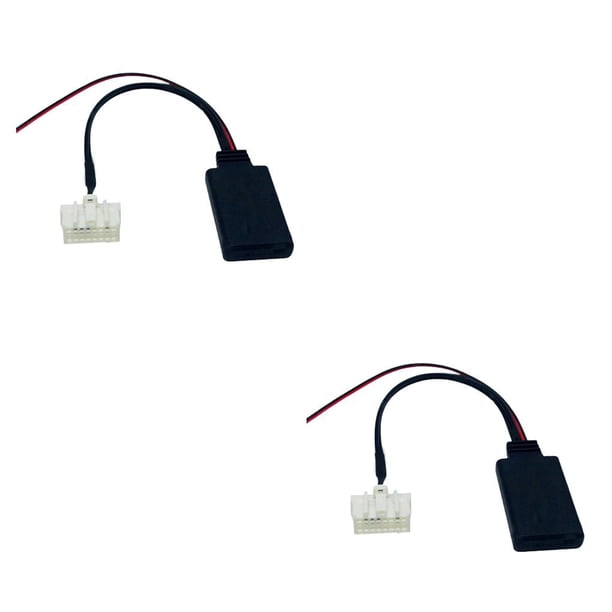 Kenally Adaptador de música Suministros para automóviles Cable de audio Rendimiento estable Accesorios para vehículos Pieza reemplazada sin Sin Micrófono 2piezas