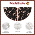 thumbnail image 3 of Rateoe Flowers Pattern Christmas Tree Skirt with Ties , Christmas Tree Decorations, Farmhouse Christmas Decor Xmas Holiday Decorations-30", 3 of 6