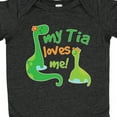 thumbnail image 4 of Inktastic My Tia Loves Me Dinosaur Boys Baby Bodysuit, 4 of 5