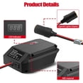 thumbnail image 4 of Convertidor Reductor De CC De 18 V A 12 V Para BateríA Para De 18 V, Adaptador Para Encendedor De Cigarrillos, Adaptador Power Wheel Para AutomóVil, 4 of 5