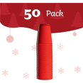 thumbnail image 7 of PLASTICPRO 10 Oz Disposable Cups Plastic Tumblers Party Cups Red, 50-Pack, 7 of 7