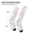 thumbnail image 2 of Compression Socks For Women And Men - Cartoon Palm Leaf Monstera Parrot Compression Socks Circulation For Workout, 2 of 2
