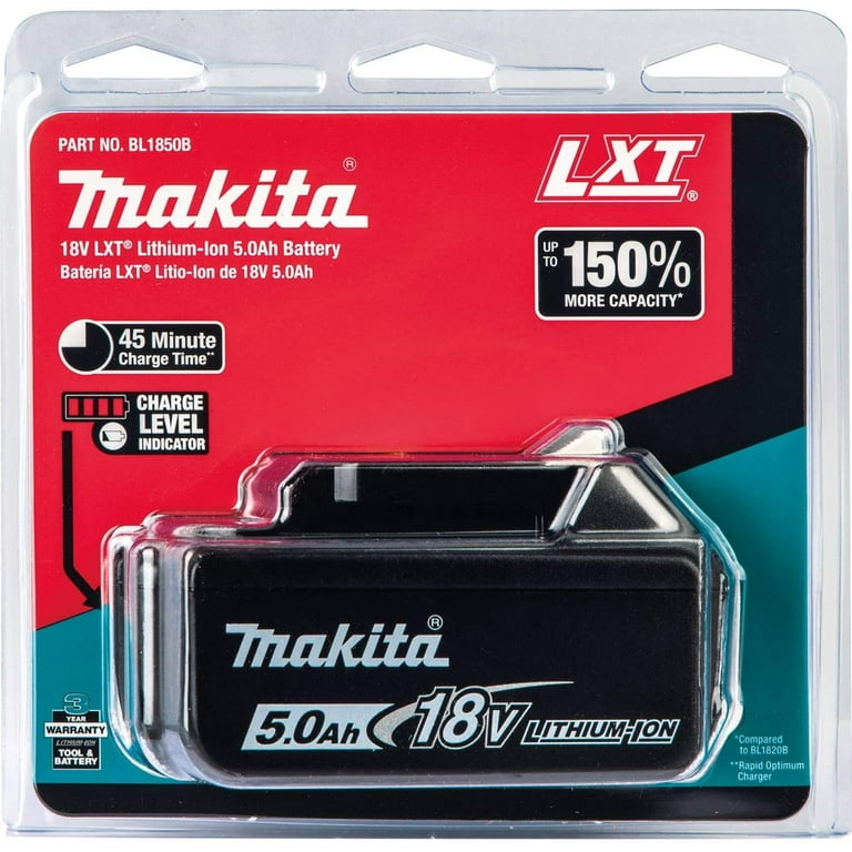 Makita BL1850B 18V LXT Lithium-Ion 5.0Ah Battery with LED 