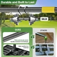thumbnail image 3 of Lawn Leveling Rake, 30 Inch Heavy Duty Lawn Leveler with Adjustable Handle, Yard Soil Grass Dirt Leveling Rake Ground Level Tool (5FT), 3 of 6