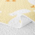 thumbnail image 5 of Erosebridal Goose Twin Quilt Set for Boys Girls, Yellow Background Twin Coverlet Set, 2-Piece 1 Bedspread and 1 Pillowcase, 5 of 7