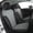Black with Gray, variant on EKR Custom Fit Corolla Car Seat Covers for 2020 2021 2022 Toyota Corolla L LE - Full Set Leather Auto Seat Covers(Black)