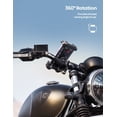 thumbnail image 4 of Bike Phone Holder, Motorcycle Mount - Motorcycle Phone Holder, Handlebar Cell Phone Clamp, Scooter Phone Clip for iPhone 16 Pro Max/Plus, 15 Pro Max, S10, S20, More 4.7" to 6.8" Smartphones, 4 of 8