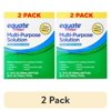 (2 pack) Equate Multi-Purpose Solution for Soft Contact Lenses, 24 fl oz (2x12 fl oz), Compare to Opti-Free Replenish