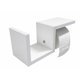 thumbnail image 4 of Porta Rollo Papel Higiénico Mdf Con Estante Moderno Baño Blanco, 4 of 5
