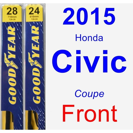 2015 Honda Civic Wiper Blade Set/Kit (Front) (2 Blades) -
