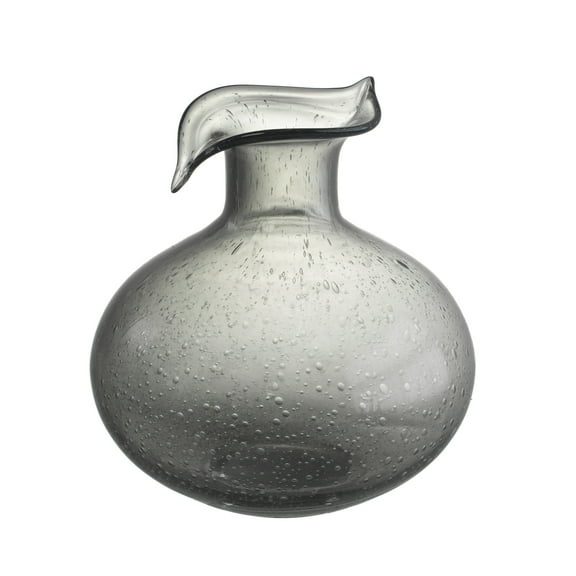 A&B Home Bowen Glass Vase - 8"W x 8"L x 8.5"H - Grey