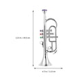 thumbnail image 4 of 1Set Practical Simulation Music Saxophone Model for Children Stage Performance Prop Silver 34X11X9CM, 4 of 9