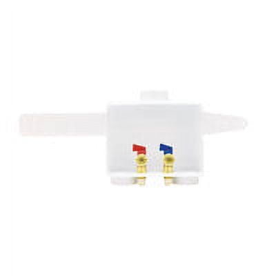 Eastman 60244 Dual Drain Washing Machine Outlet Box, 1/2 inch CPVC, White