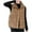 Coffee, variant on CYRBOKO Puffer Vests for Women, Lightweight Full Zip Sleeveless Thermal Winter Clothing Coffee Size L