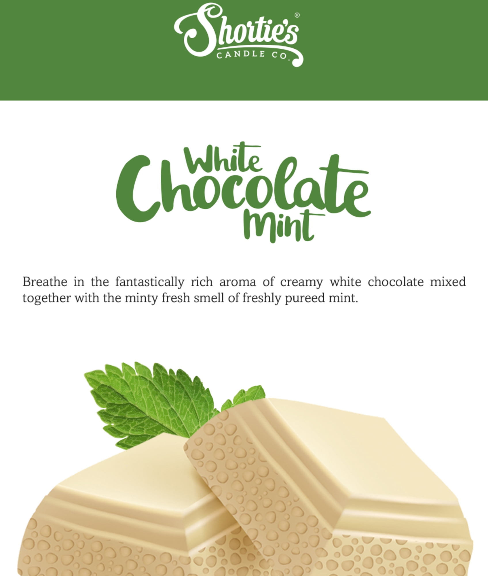 NEW!!! Happy Wax Melts!!! Mint Chocolate Chip!!! 3.6 Oz- 100 Hrs