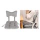 thumbnail image 3 of cojín de silla reversible suave con almohada de soporte de cuello para dormitorio en hogar Caqui, 3 of 9