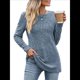 thumbnail image 3 of Blusas Elegantes e Informales de Larga para Mujer, Ropa Informal de Negocios, Suéteres Cálidos de Otoño. Azul XL, 3 of 9