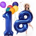 thumbnail image 4 of Globos numéricos EBAIJQUO 40" azul marino número 26, 4 of 7