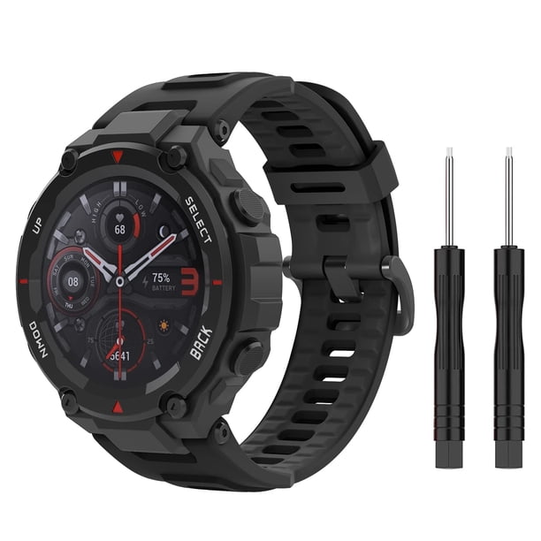 Correa de reloj MoKo compatible con Amazfit T-Rex/T-Rex Pro Black