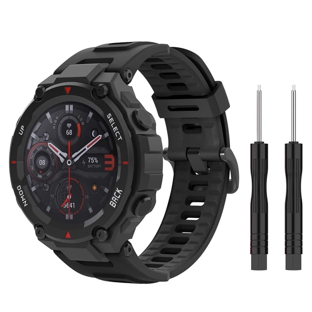 Correa de reloj MoKo compatible con Amazfit T-Rex/T-Rex Pro Black