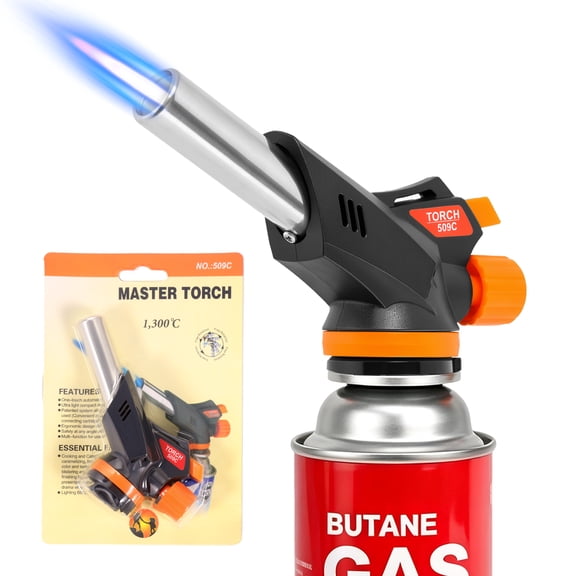 Kitchen Butane Torch Adjustable Flame Butane Torch Head for BBQ