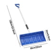 thumbnail image 3 of Removable Portable Snow Shovel Wide Shovel Head Effortless Snow Pushing Function Ergonomic Posture Design Quick Assembly for Outdoor Courtyard Garage Winter Emergency Snow Removal Tool, 3 of 9