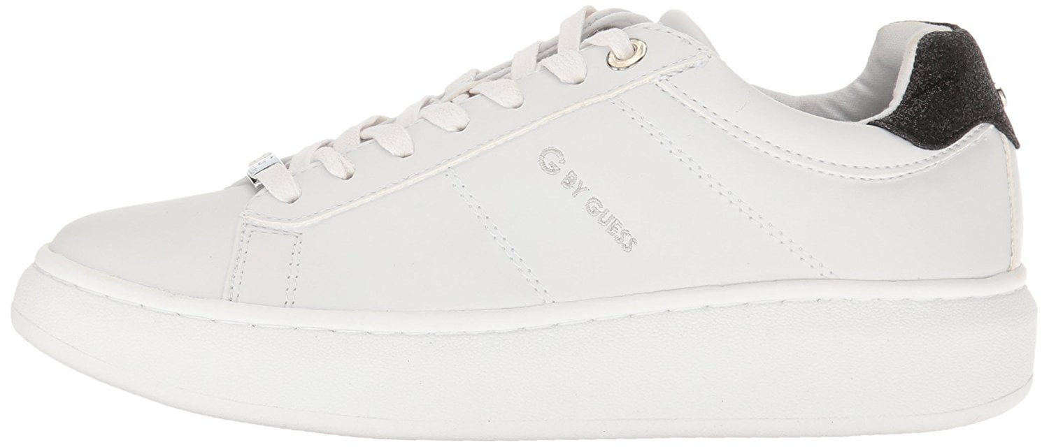 G by Guess Womens Charly Low Top Lace Up Fashion Sneakers White/Black Size 9.5 G by Guess Womens Charly Low Top Lace Up Fashion Sneakers White/Black Size 9.5