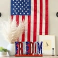 thumbnail image 4 of TACILIP Fourth Of July Crafts Wooden Decorations Independence Day Home Decorations Alphabet Desktop Ornaments 4th of July Decor, Gifts for Women, 4 of 6