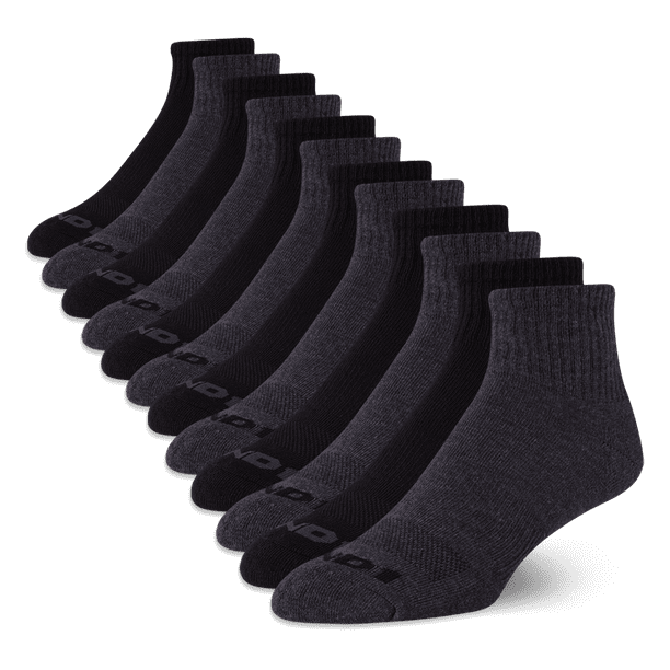 AND1 - AND1 Men's Cushion Quarter Socks, 12 Pack - Walmart.com ...