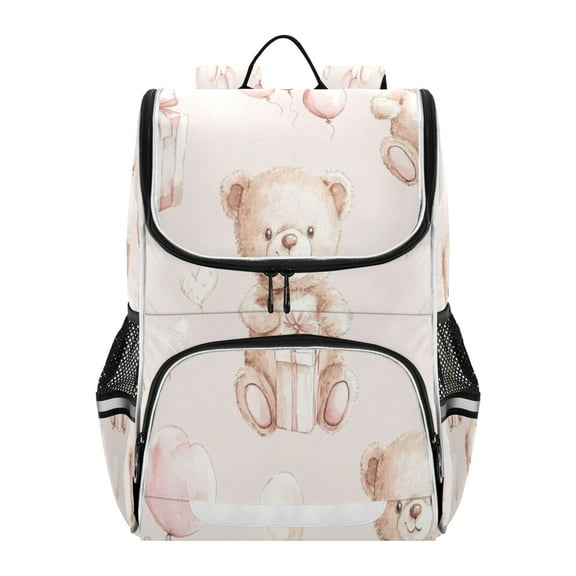 YAZAOO School Backpack Travel Bag Bookbags Bookbags Bear Celebration Pattern
