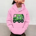thumbnail image 4 of Oiyii Big Boy's Recycling Garbage Truck Graphic Hoodie Long Sleeve Printed Casual Hooded Sweatshirt Soft Pullover Top,Pink, 4 of 4