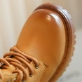 thumbnail image 5 of hopeusnice Kids Ankle Boots Lace Up Closure Chunky Sole Durable Construction Lightweight Design Suitable For Hiking Playground Yellow 33, 5 of 5