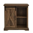 thumbnail image 5 of Walker Edison Sliding Barn Door Accent Cabinet, Reclaimed Barnwood, 5 of 10