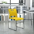 thumbnail image 2 of Flash Furniture Hercules Series Adult Sled Base Air-Vent Back Stack Chair, Yellow, 2 of 11