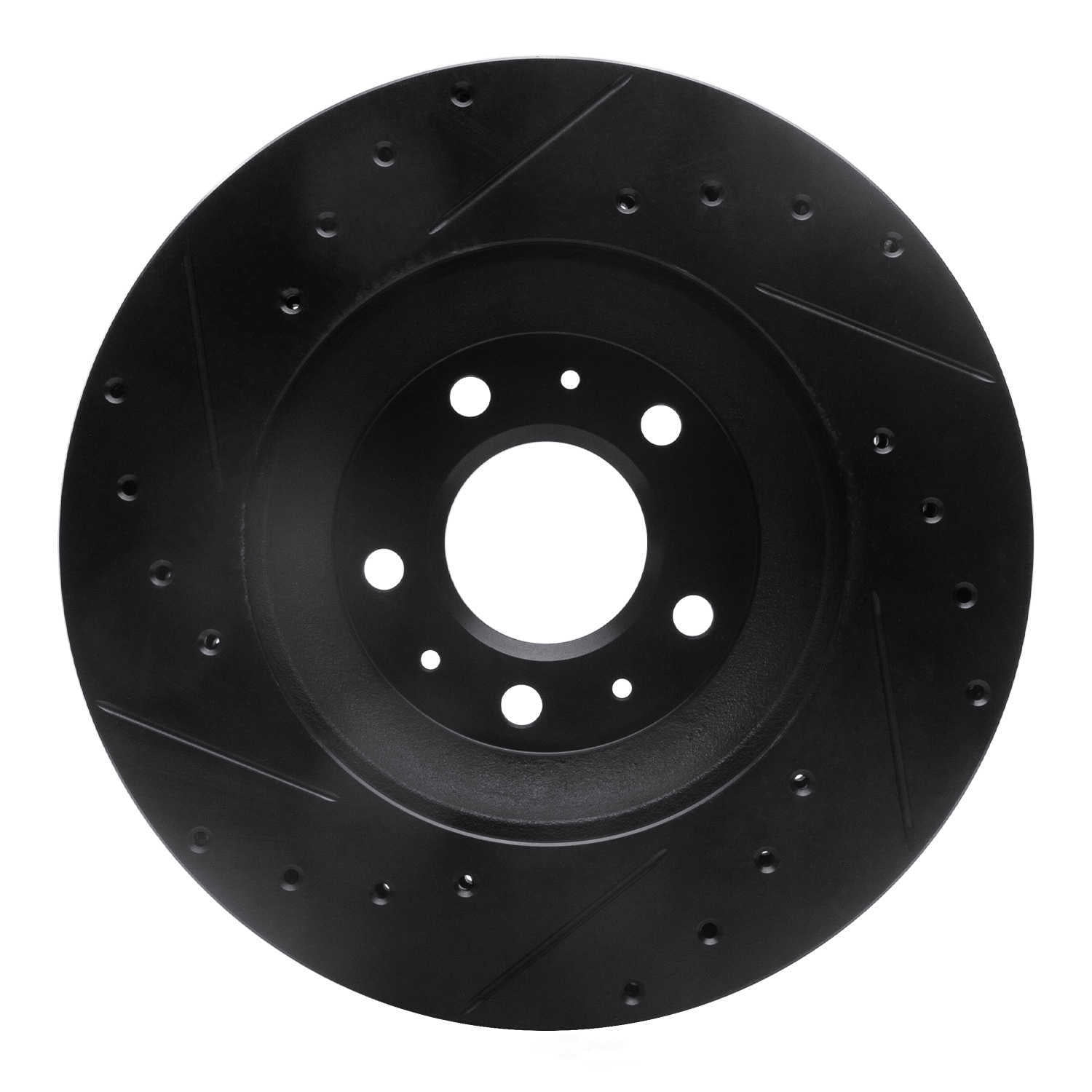 Dynamic Friction Company 633-46017R DFC Brake Rotor - Drilled And Slotted - Black
