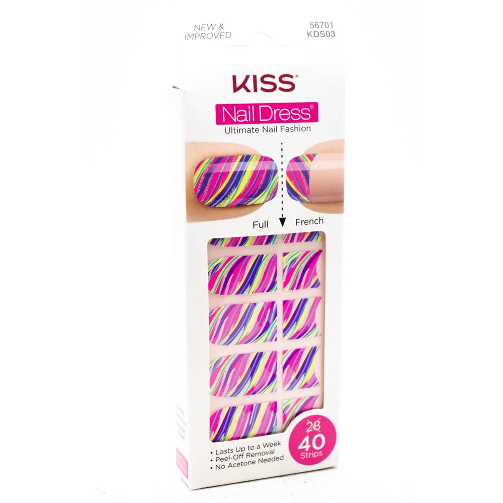 Kiss Products Kiss Nail Dress Fashion Strips, 28 ea