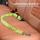 thumbnail image 3 of Arnés de transporte elástico de nailon de 2 piezas para perros, correa ajustable con función de absorción de impactos y mosquetón para perros y gatos (verde), 3 of 5