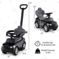 thumbnail image 3 of Costway Kids Ride on Push Car with Horn & Start-up Sound Under-seat Storage Push Handle, 3 of 10