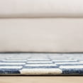 thumbnail image 5 of SAFAVIEH Martha Stewart Chelsea Checkered Area Rug, Blue/Ivory, 8' x 10', 5 of 8