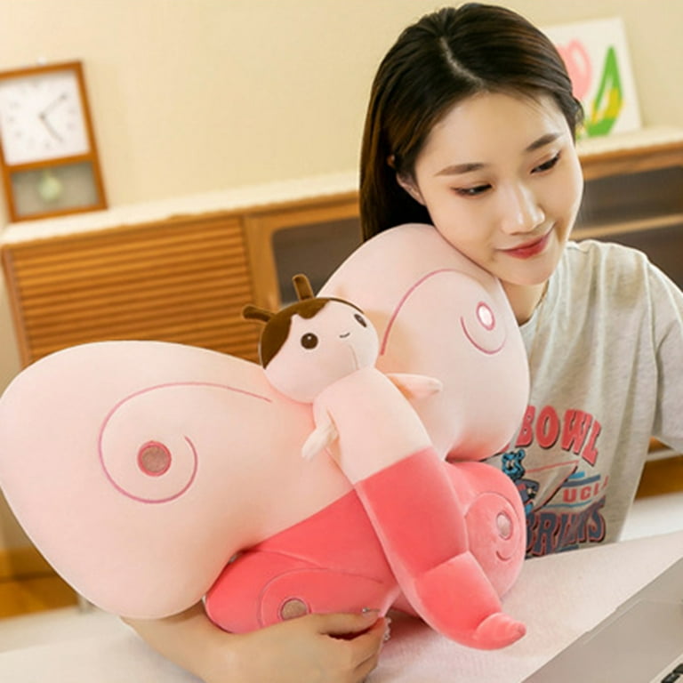 Pontos Butterfly Plush Pillow Fluffy Cute Color-blocking Butterfly