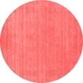 thumbnail image 1 of Ahgly Company Indoor Round Abstract Red Contemporary Area Rugs, 4' Round, 1 of 4