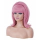 thumbnail image 4 of Peluca Rugelyss, vintage, corta ondulada, rosa con flequillo retro, 4 of 9
