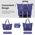 thumbnail image 4 of Zimtown Carry-on Luggage Set 3 Piece Lightweight Suitcase Set with Duffel Bag, PP Hard Shell Suitcase 20" Luggage Sets Spinner Wheels, Blue, 4 of 17
