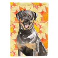 thumbnail image 1 of Carolines Treasures CK1831CHF Fall Leaves Rottweiler Flag Canvas House Size, 1 of 4