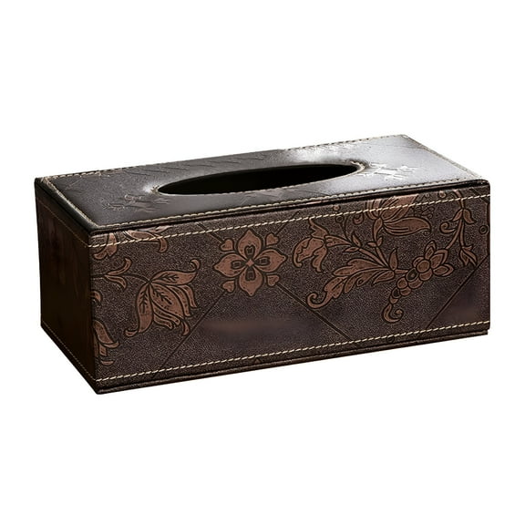 LAMIRO Leather Tissue Box Cover Tissue Box Large Bud 1* Tissue Box Multi-Color Kitchen Organizers And Storage,Bathroom Organizers And Storage