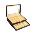 thumbnail image 2 of Organizador de joyería de cajas de lápiz Pen Caqueta de recolección de colección portátil multifuncional Caso de recolección de pluma para la cuadrículas beige negro, 2 of 10