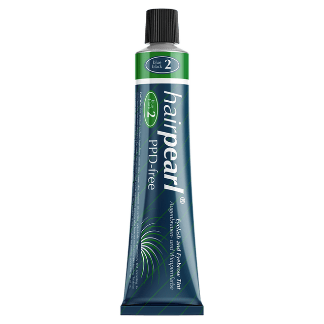 Tinte para pestañas y cejas Hairpearl sin PPD Blue Black 2