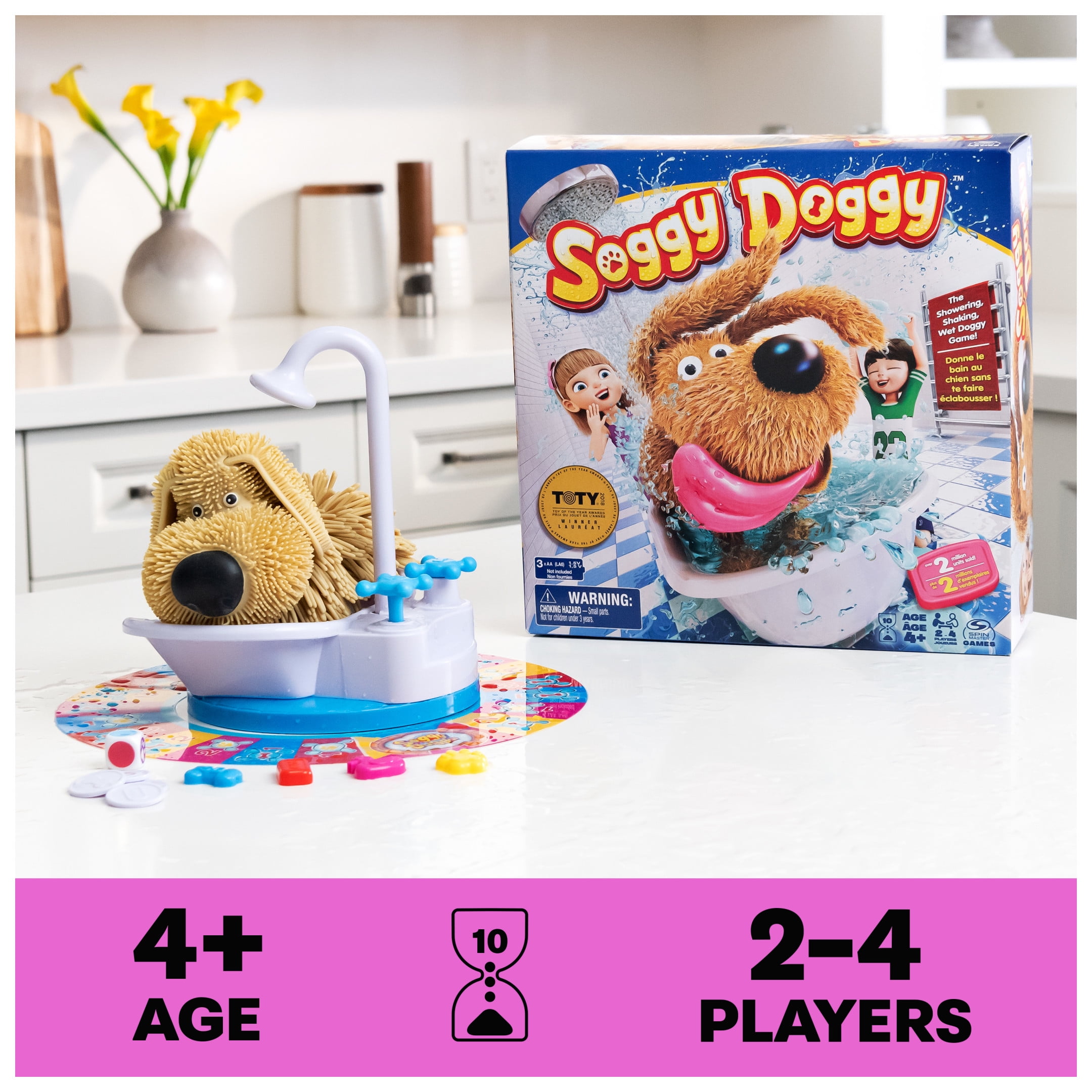 Soggy Doggy, Award-Winning Board Game , for Kids Ages 4 and up